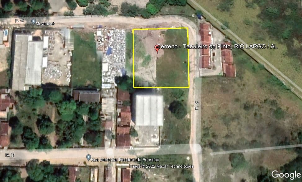 Terreno com 3.600,0 m² - Tabuleiro do Pinto RIO LARGO AL - leilão extrajudicial - RIO LARGO AL - lance mínimo R$ 1.077.422
