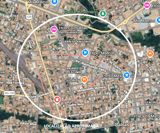 Terreno com 681,72 m²- Fátima BALSAS MA - leilão judicial - BALSAS MA - lance mínimo R$ 312.822