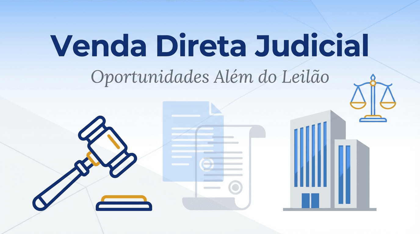 Venda Direta Judicial: Como Funciona e Por Que Pode Ser Mais Vantajosa que o Leilão Judicial