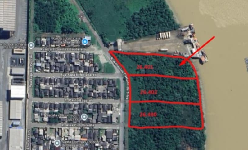 Terreno localizado na Rua Annanias Caetano da Silva, Itajai/SC - leilão judicial - Itajaí SC - lance mínimo R$ 2.115.000