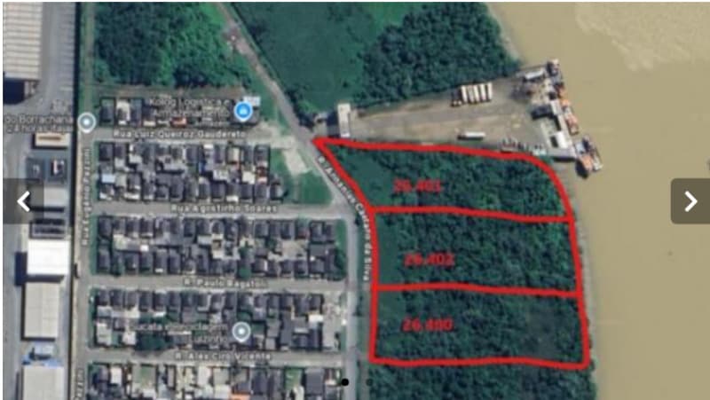 Terreno c/ 7.822,50m², lote 05, localizado na Rua Annanias Caetano da Silva, Itajaí/SC - leilão judicial - Itajaí SC - lance mínimo R$ 2.230.000