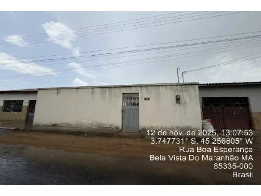 Casa à venda em leilão - leilão extrajudicial - Bela Vista do Maranhão MA - lance mínimo R$ 105.000