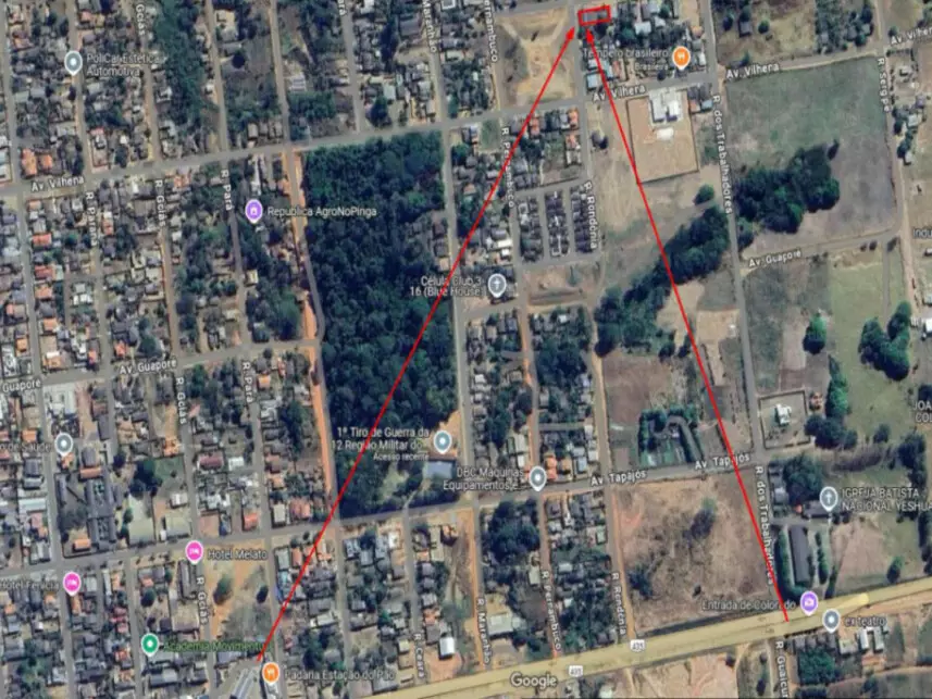 Terreno à venda em leilão - leilão extrajudicial - Colorado do Oeste RO - lance mínimo R$ 200.354