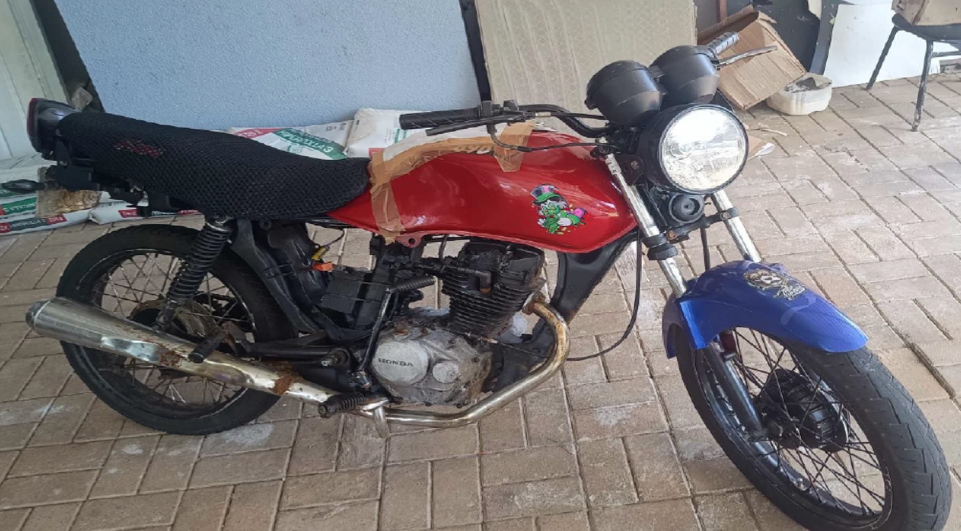 Sucata - Honda CG 125 Fan em Barracão/PR - leilão judicial - Não informado BR - lance mínimo R$ 240