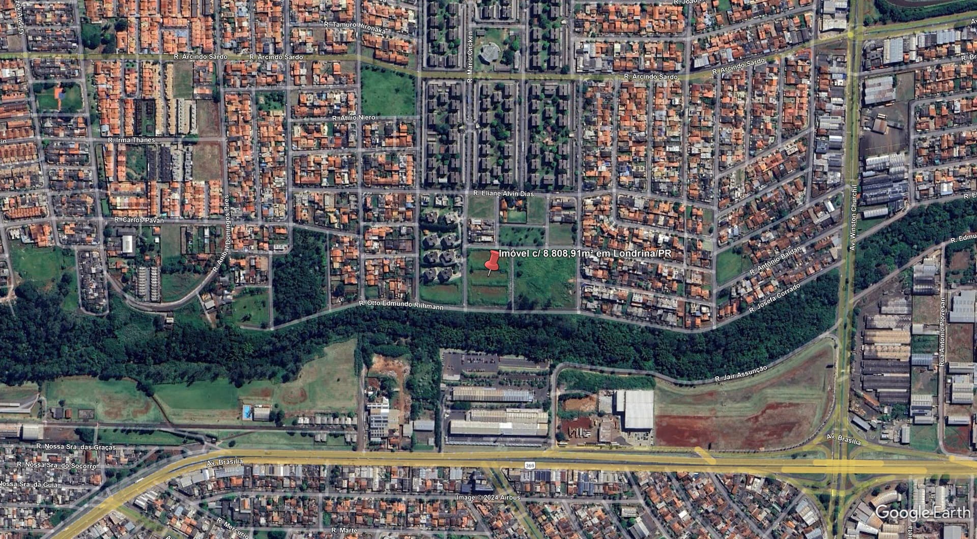 Imóvel c/ 8.808,91m² no Res. Itamarati em Londrina/PR - leilão judicial - Londrina PR - lance mínimo R$ 2.532.500