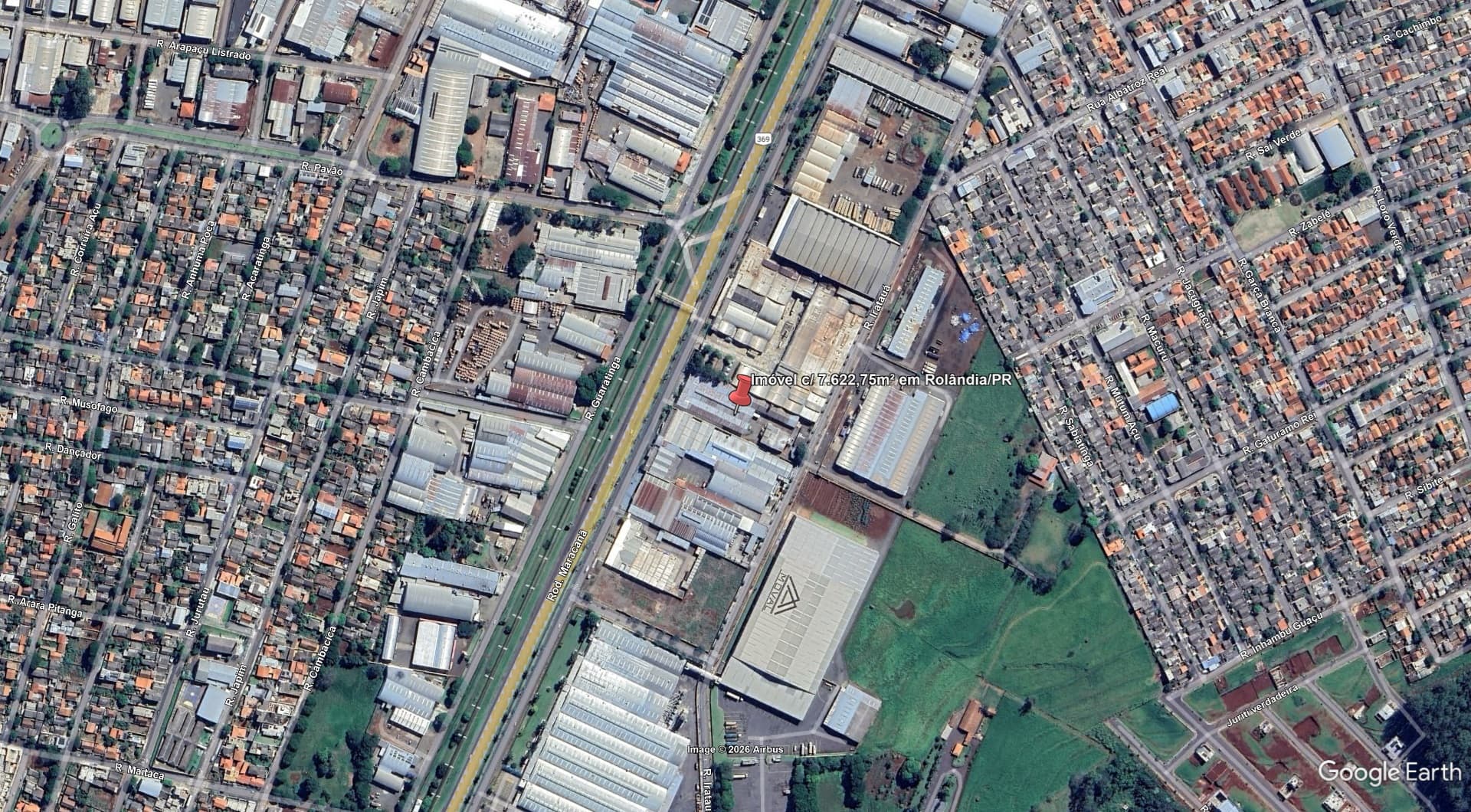 Imóvel c/ 7.622,75m² em Rolândia/PR - leilão judicial - Não informado BR - lance mínimo R$ 3.925.367