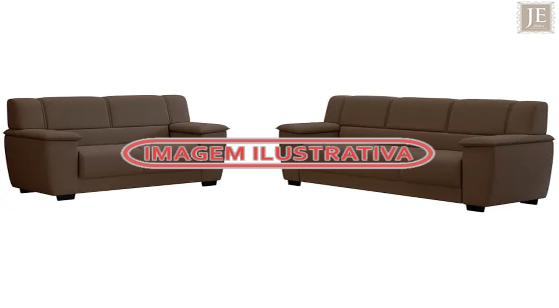 01 conjunto de sofá 2 e 3 lugares - leilão judicial - Não informado BR - lance mínimo R$ 350