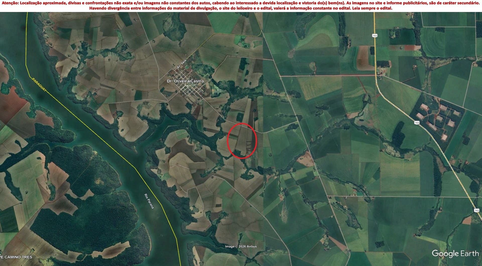 Imóvel c/ 09 alq. em Guaíra/PR - leilão judicial - Não informado BR - lance mínimo R$ 2.192.789