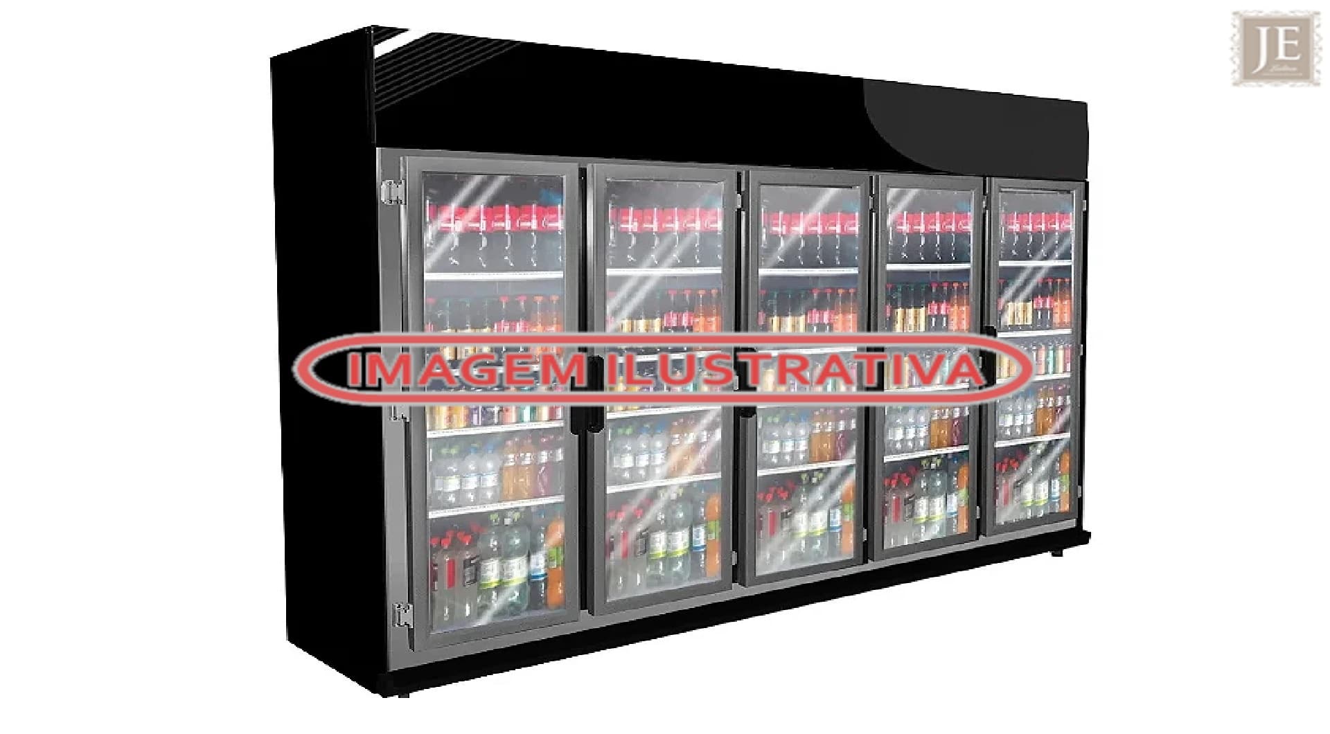 01 expositor de bebidas 5 portas - leilão judicial - Não informado BR - lance mínimo R$ 8.699