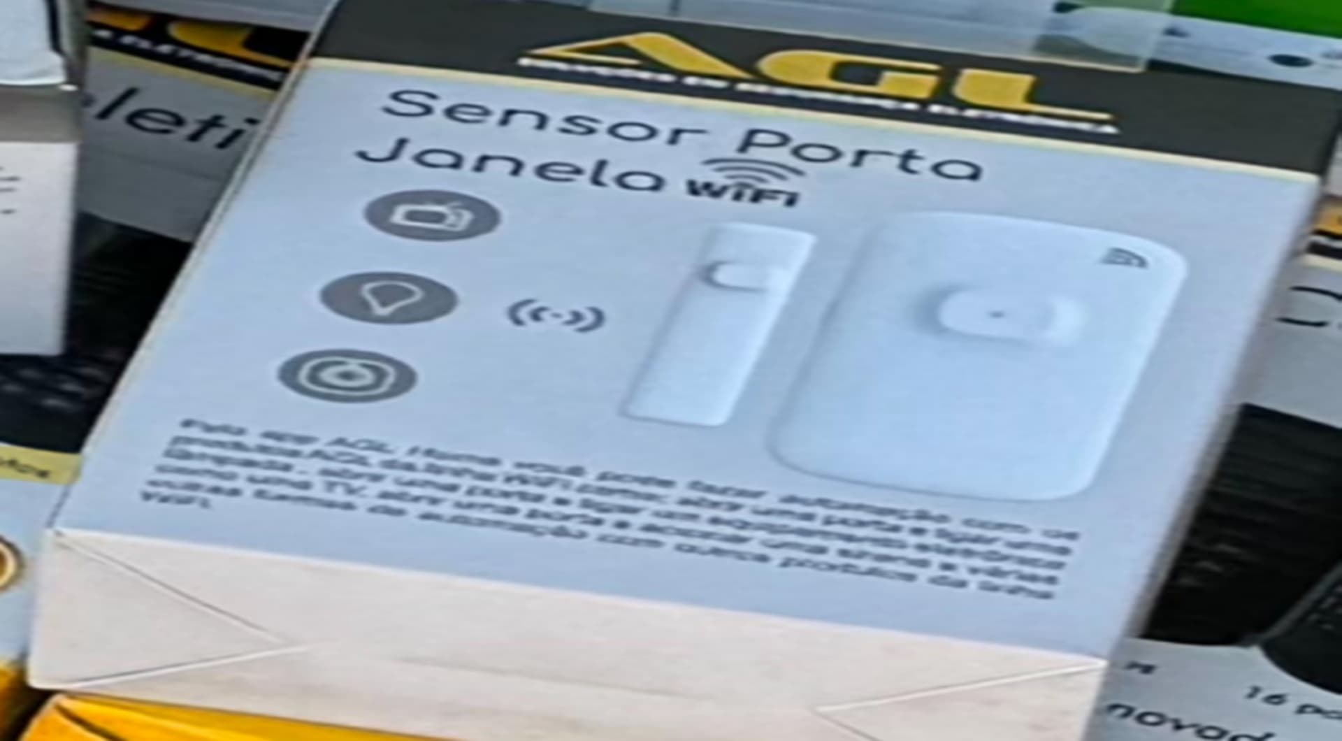 01 sensor de porta janela WI-FI AGL - leilão judicial - Não informado BR - lance mínimo R$ 74