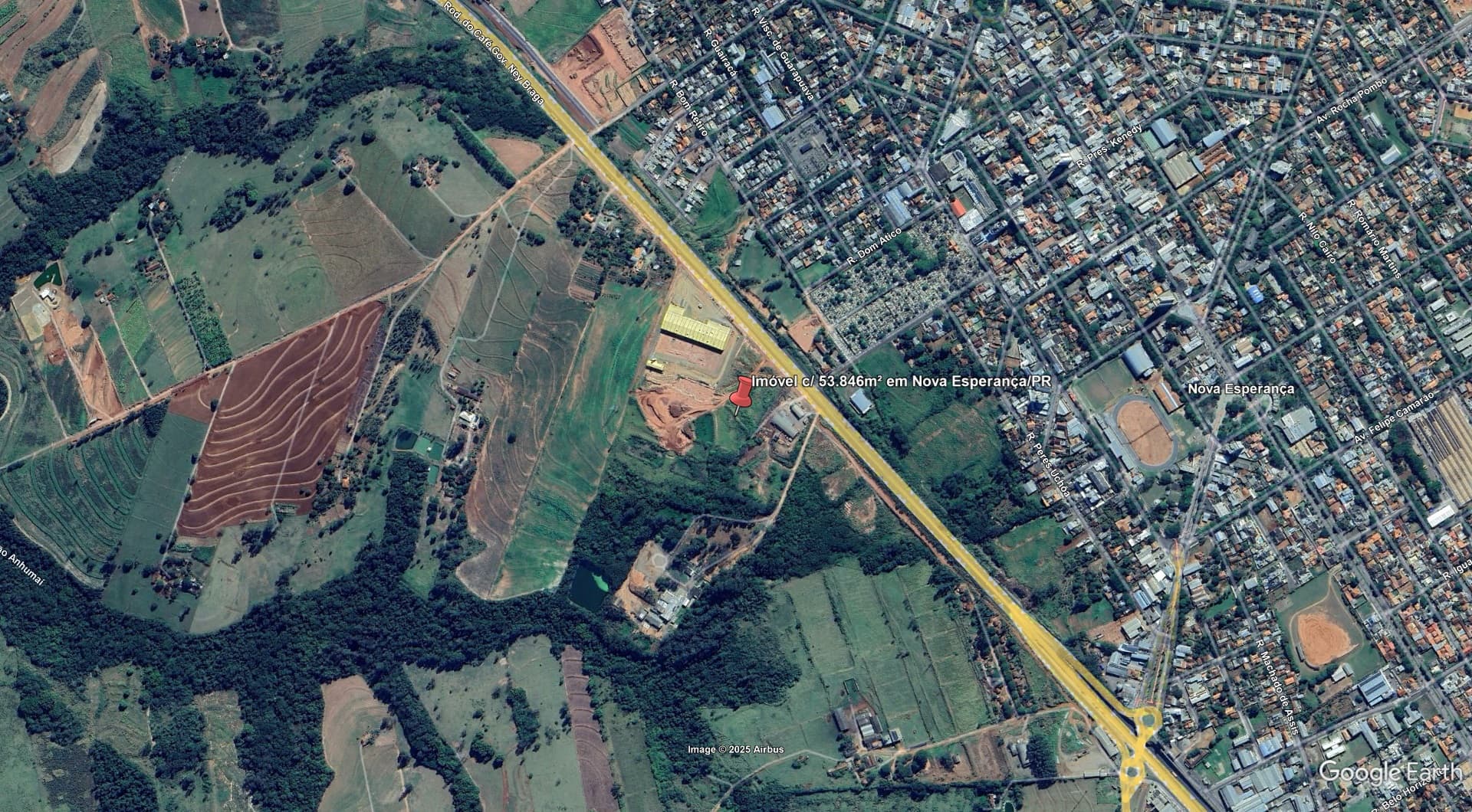 Imóvel c/ 53.846m² em Nova Esperança/PR - leilão judicial - Não informado BR - lance mínimo R$ 555.000