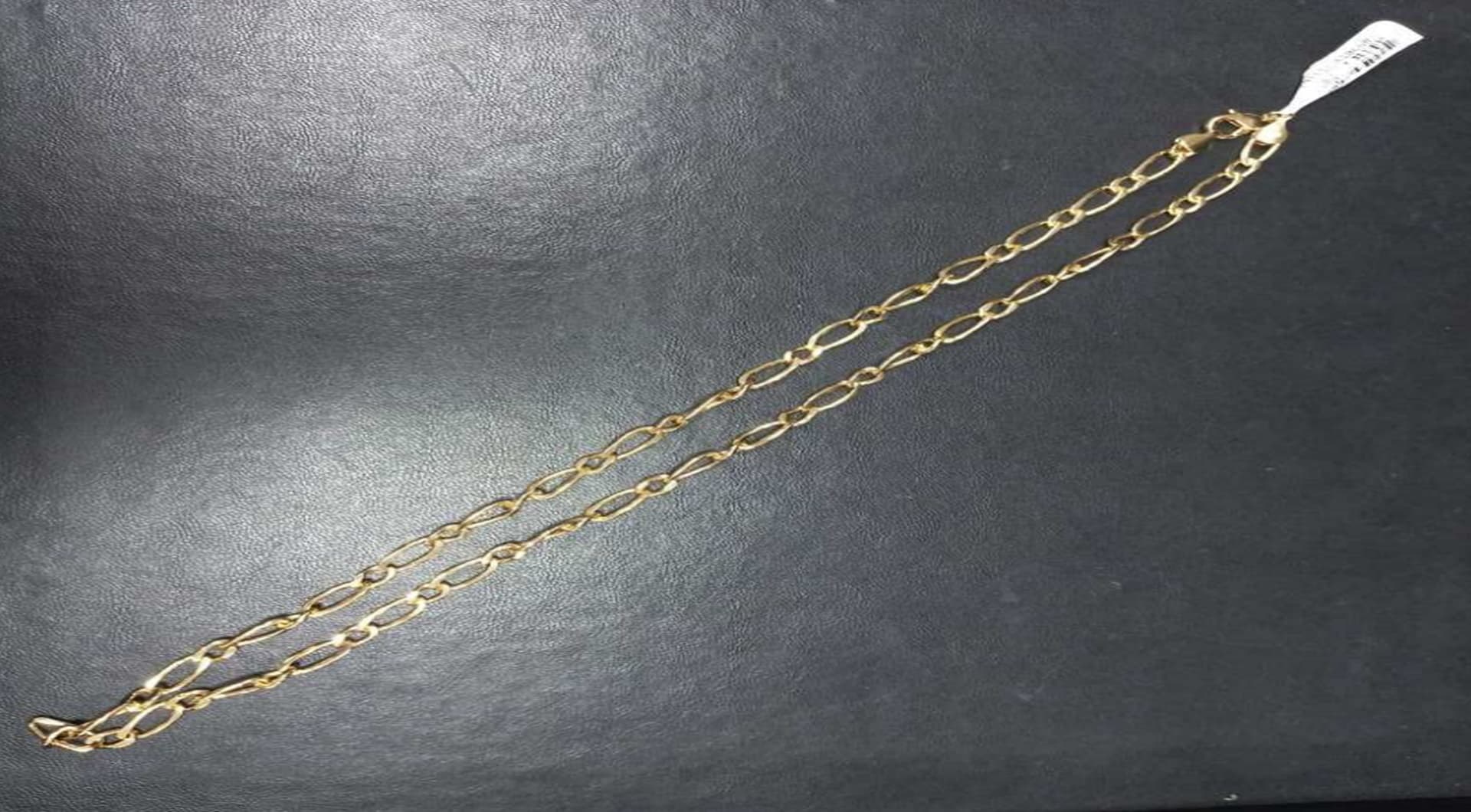 01 cordão folheado a ouro - leilão judicial - Não informado BR - lance mínimo R$ 228