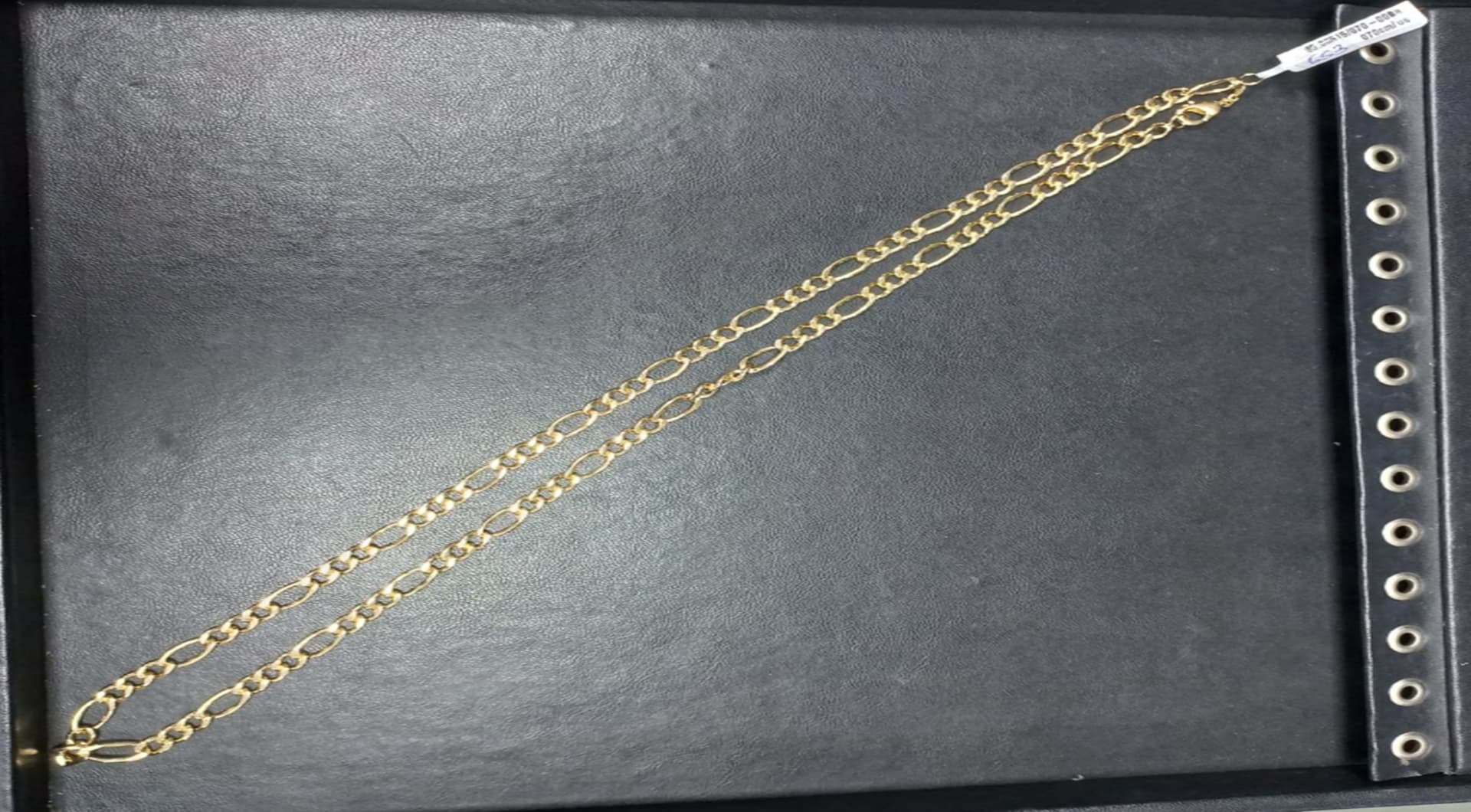 01 cordão folheado a ouro - leilão judicial - Não informado BR - lance mínimo R$ 261