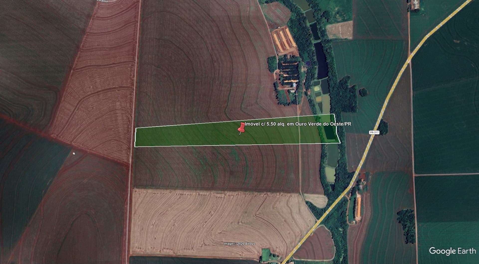 Imóvel c/ 5,50 alq. em Ouro Verde do Oeste/PR - leilão judicial - Ouro Verde do Oeste PR - lance mínimo R$ 2.433.558