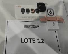 Lote 12 - (3000X) Smartwatch (Relog.Intlg.) Fw0025 Cx Metal, Pulseira De Silicone//// - leilão extrajudicial - Não informado BR - lance mínimo R$ 1.092.800