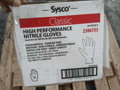 Lote 17 - (2841X) Sysco Classic Caixa Com 1000 Luvas De Nitrilo//// - leilão extrajudicial - Não informado BR - lance mínimo R$ 127.000